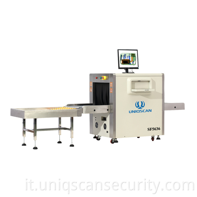 Scanner per bagagli dell'aeroporto con scanner per bagagli di sicurezza a doppia energia X Ray SF5636 Sistema di screening per la sicurezza di X Ray